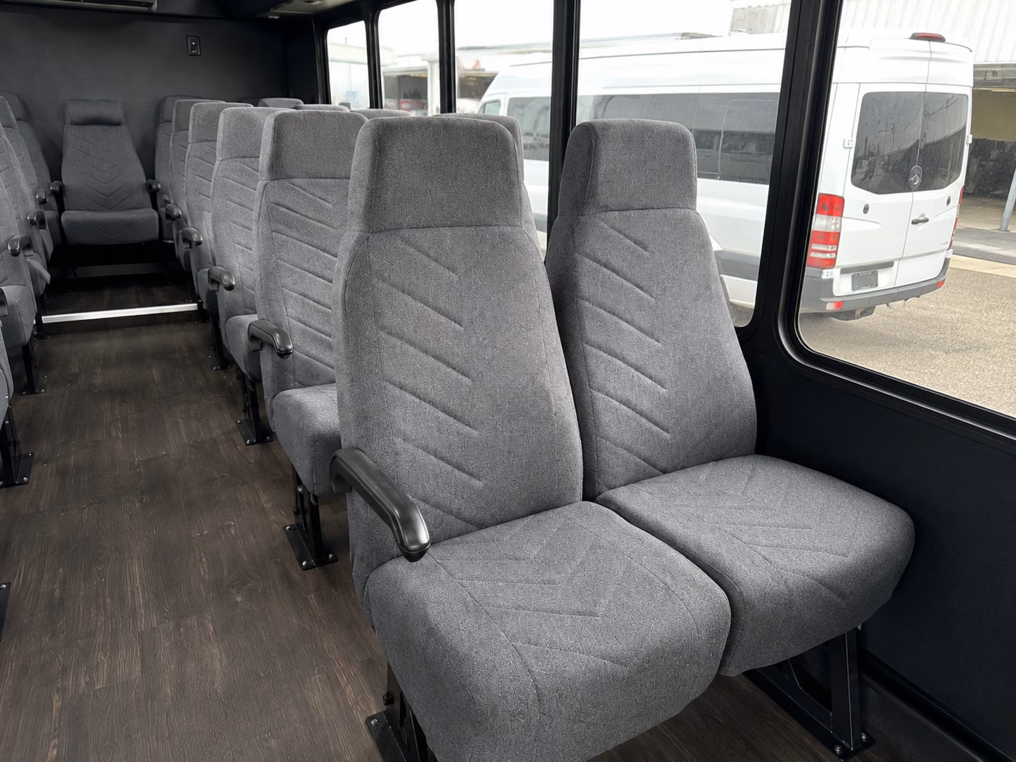 tacoma 18 passenger minibus inside