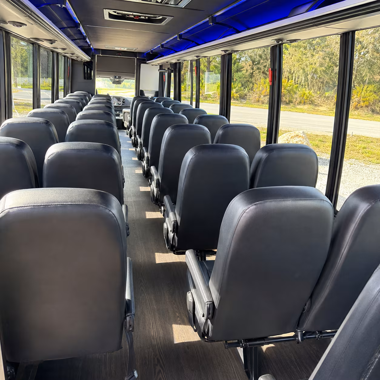 tacoma 28 passenger minibus inside