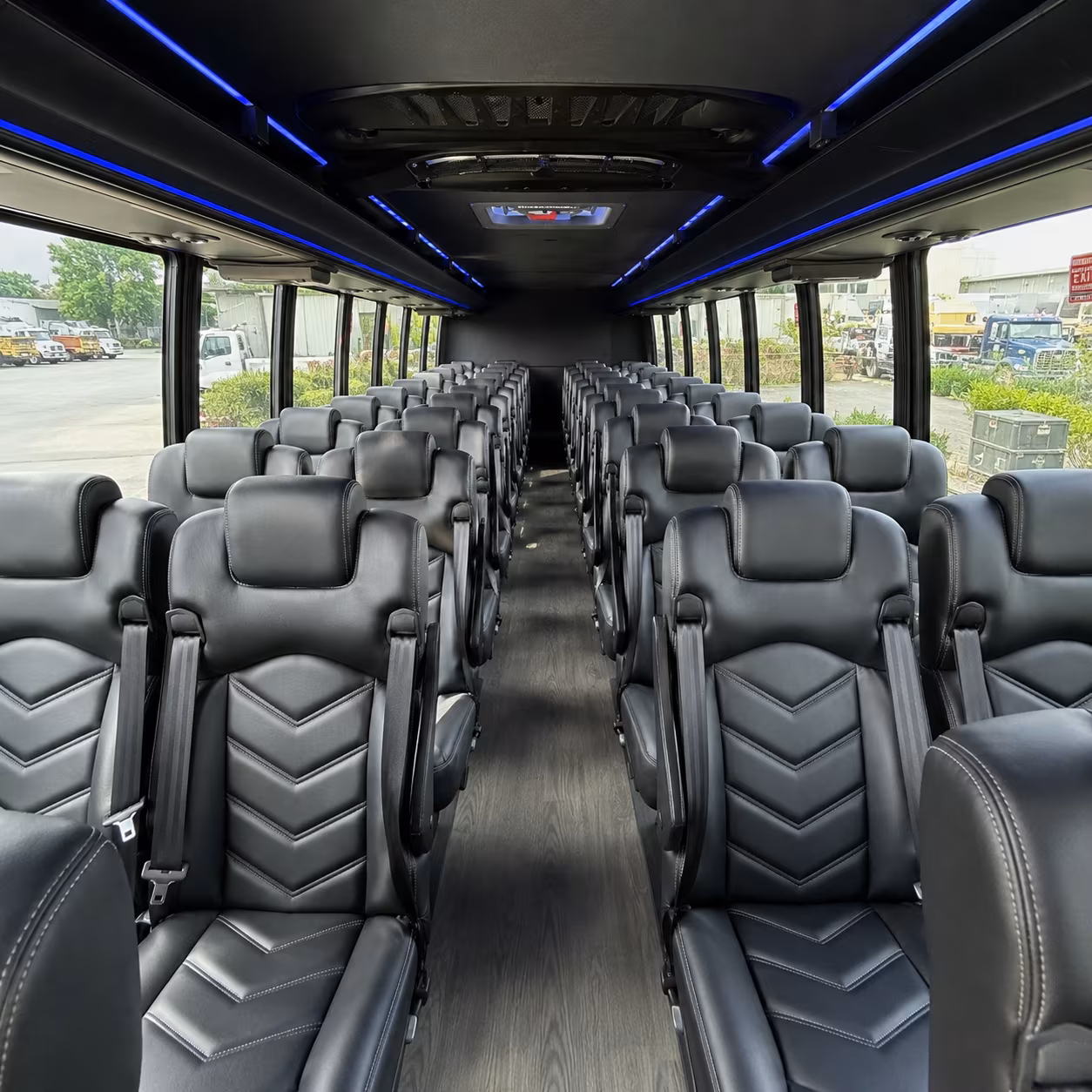 tacoma 28 passenger minibus interior