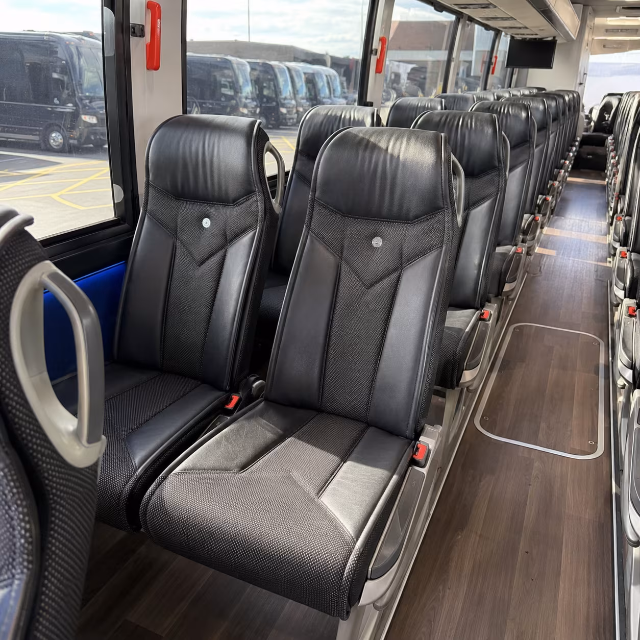 tacoma 40 passenger charter bus interior