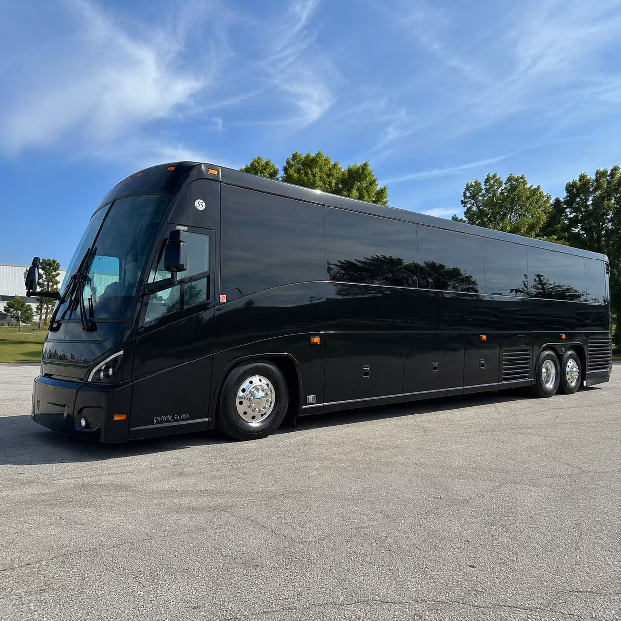 tacoma 47 passenger charter bus
