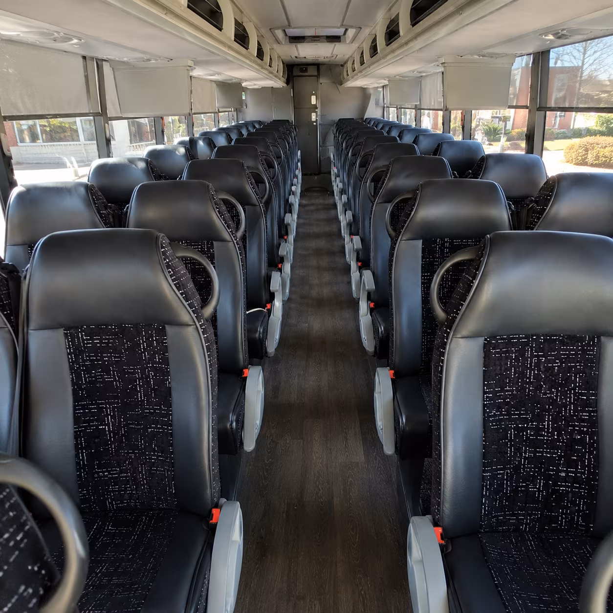 tacoma 54 passenger charter bus inside