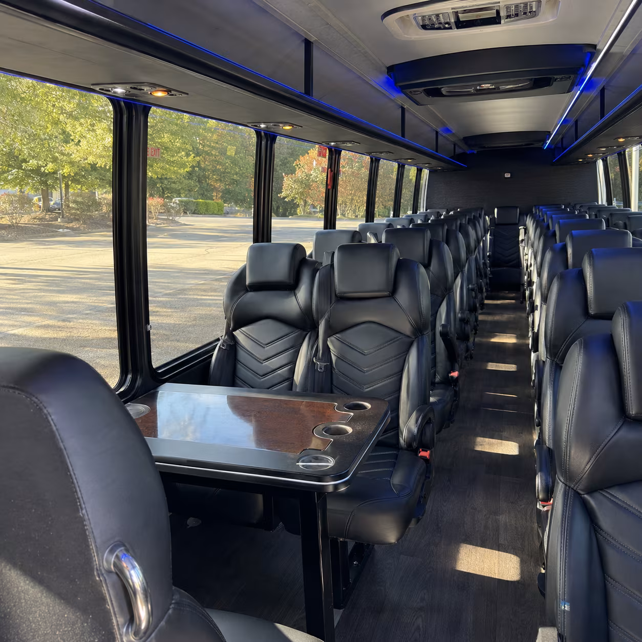 tacoma airport transportation onboard seating