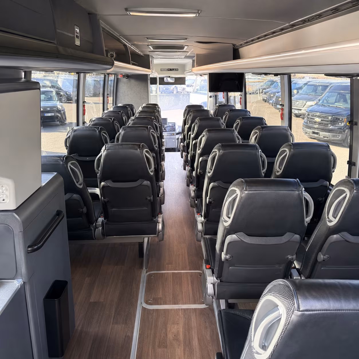tacoma charter bus interior