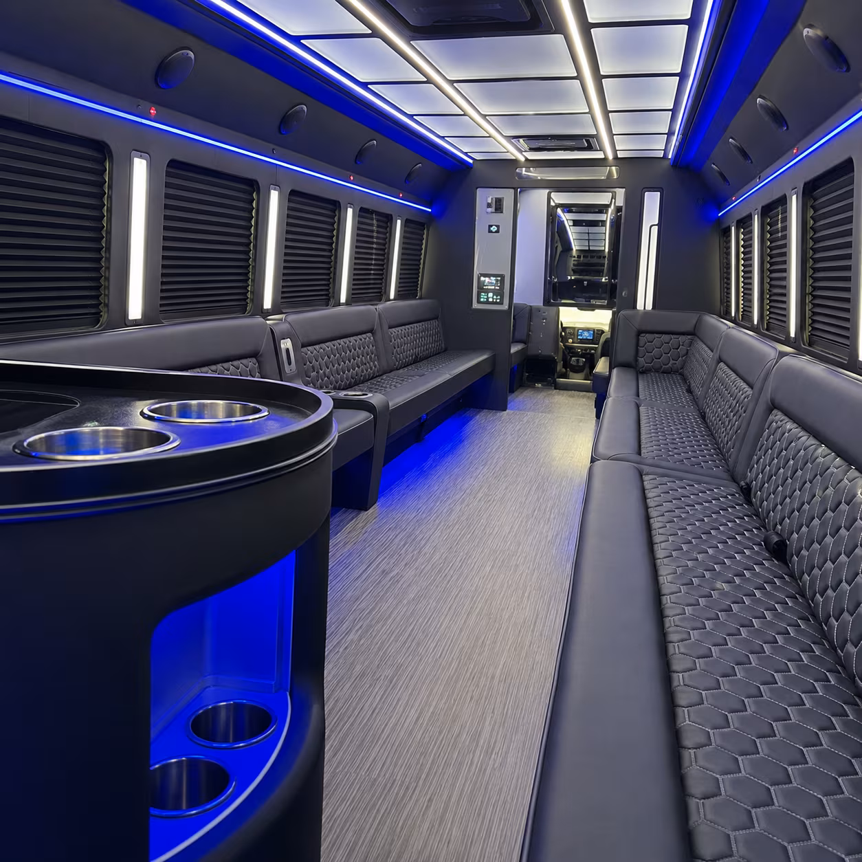 tacoma party bus interior